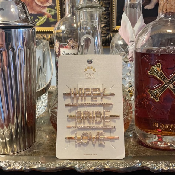 Gold (fake) Wedding Hair accessories Bridal party - Picture 2 of 4